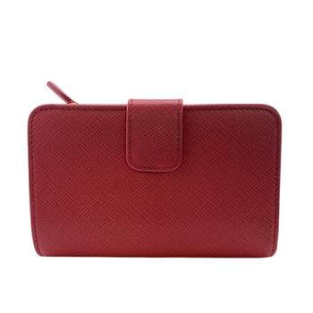 Prada 1Ml018 Saffiano Bifold Wallet Pink