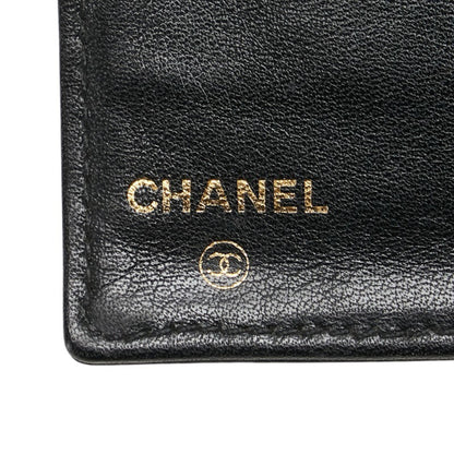 Chanel Coco Mark Bi-Fold Wallet Black Caviar Skin