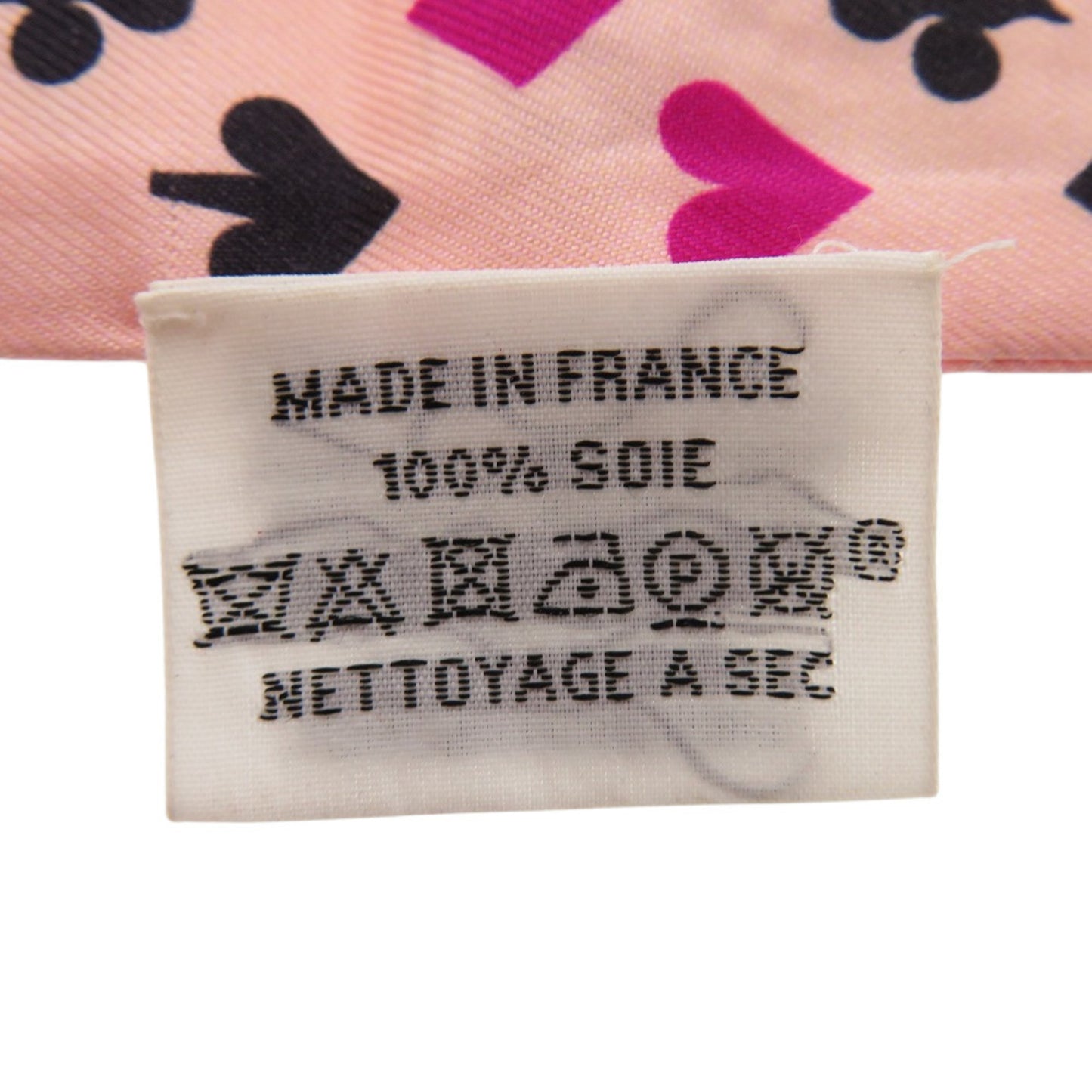 Herms Twilly Playing Cards Jeu De Cartes Silk Scarf Muffler In Rose Nacr