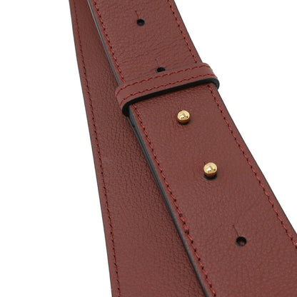 Versace Versace Medusa Flap Shoulder Bag Clutch Leather Burgundy