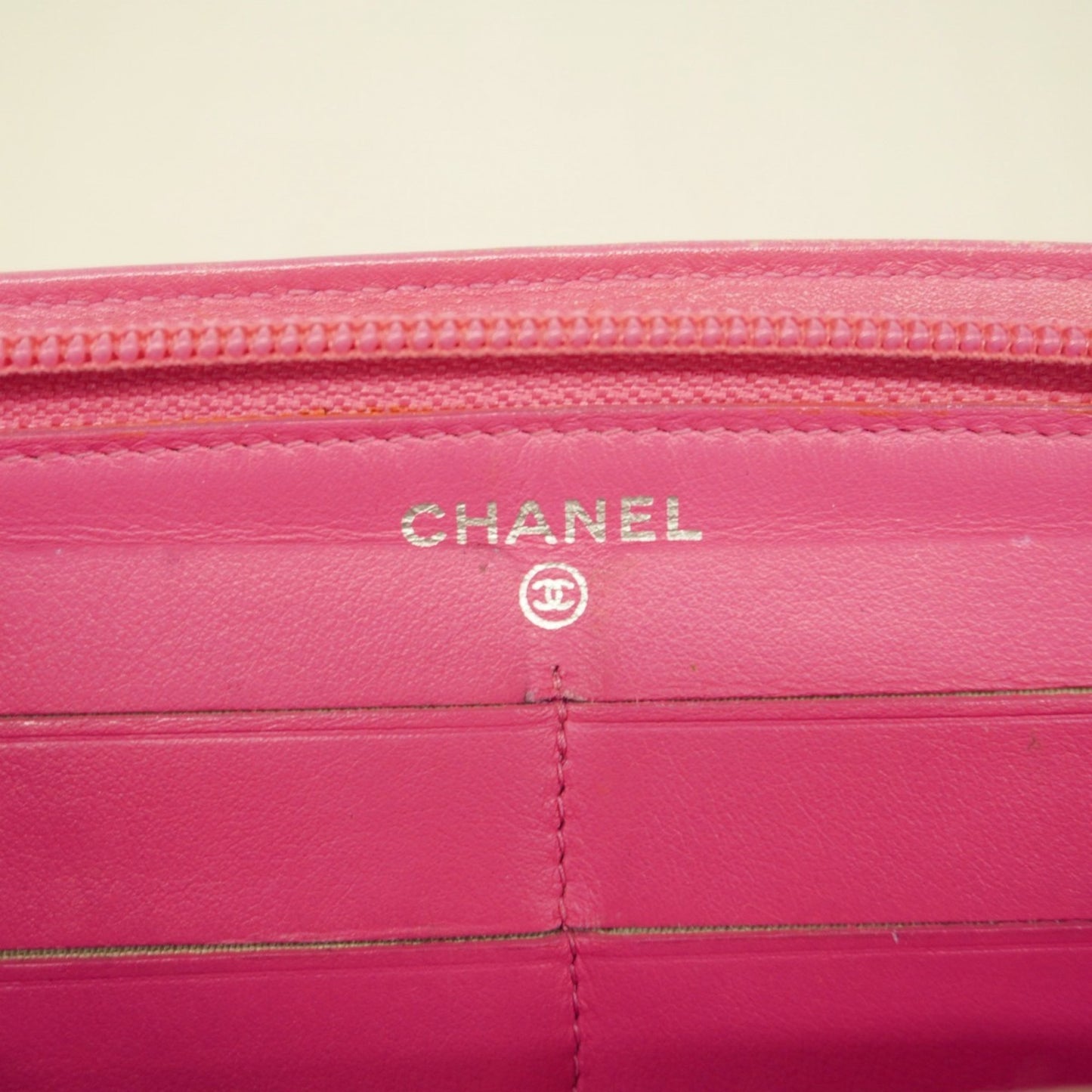 Leather Chanel Long Wallet (Bi-Fold) Patent