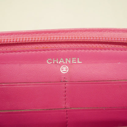 Leather Chanel Long Wallet (Bi-Fold) Patent