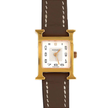 Herms H Watch Gp 1P Hh1.102 Quartz Wristwatch