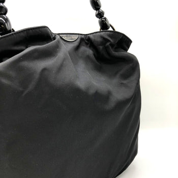 Christian Dior Dior Handbag Black Marispearl Nylon