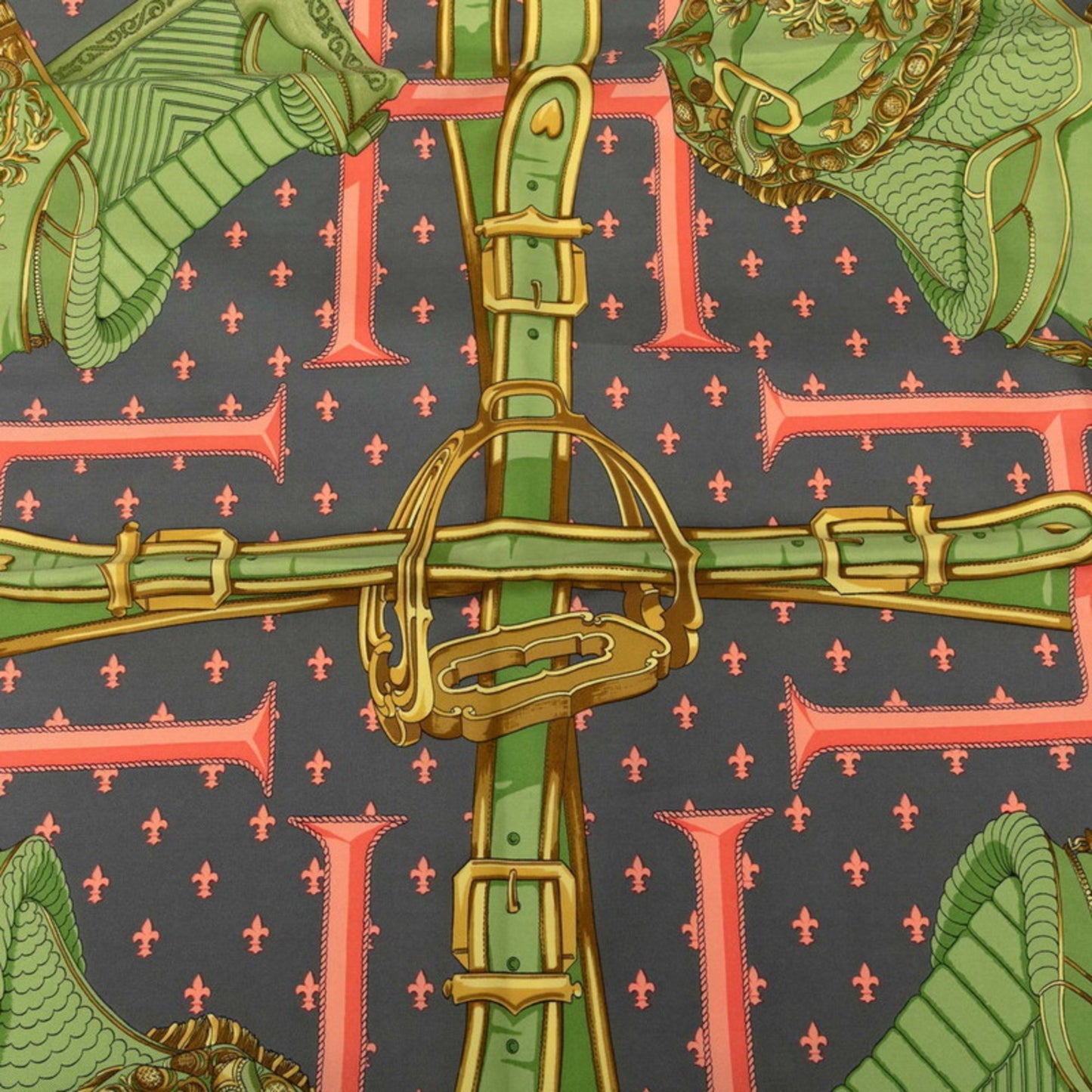 Hermes Herms Carr 90 Selles A Housse Scarf/Muffler