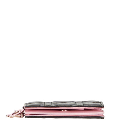 Christian Dior Dior Cannage Lady Business Card Case In Black