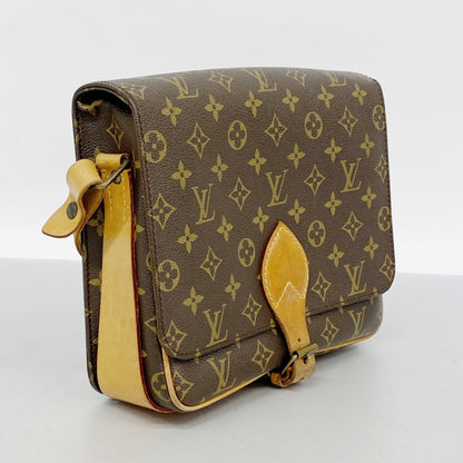 Louis Vuitton Monogram Cartouchiere Gm Shoulder Bag M51252 Brown