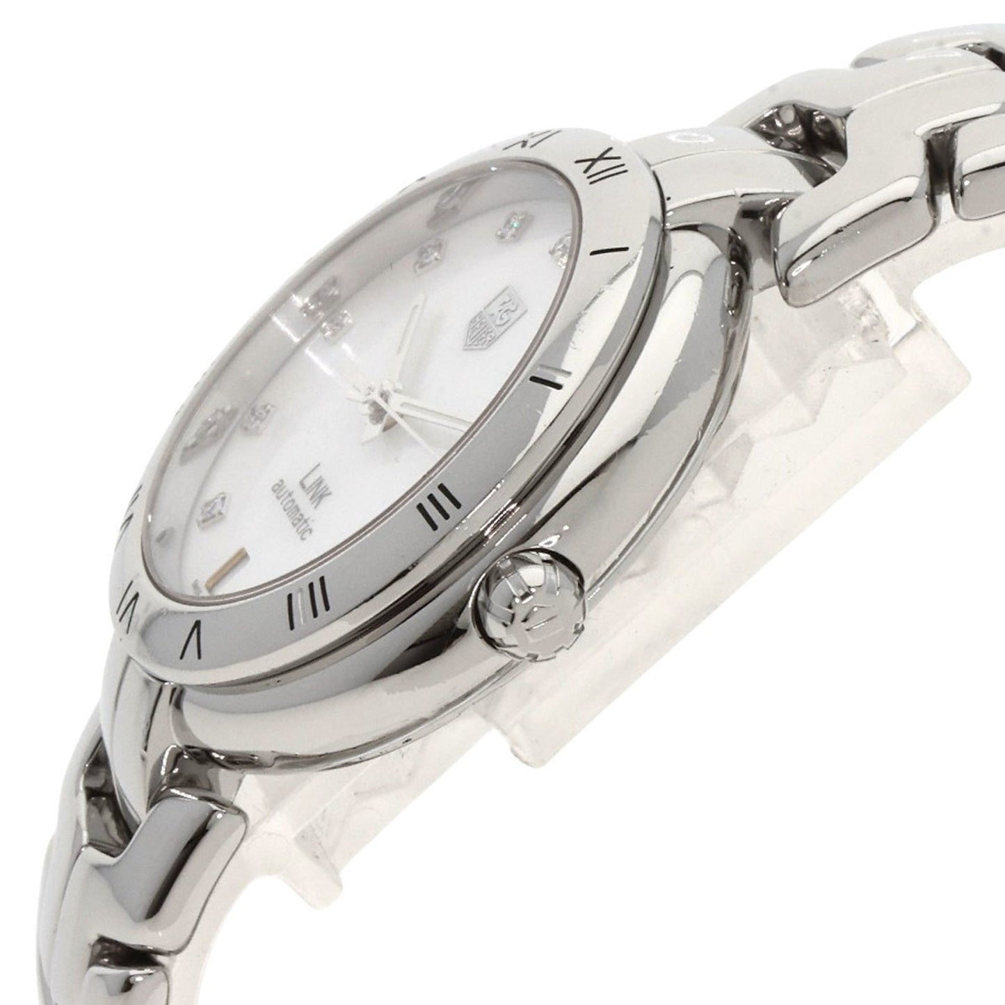 Tag Heuer Wat2315 Link Calibre 7 11P Diamond Watch Stainless Steel Ss