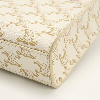 Celine Mini Vertical Cabas Triomphe Canvas Handbag 19437 2Bzk 01Bc