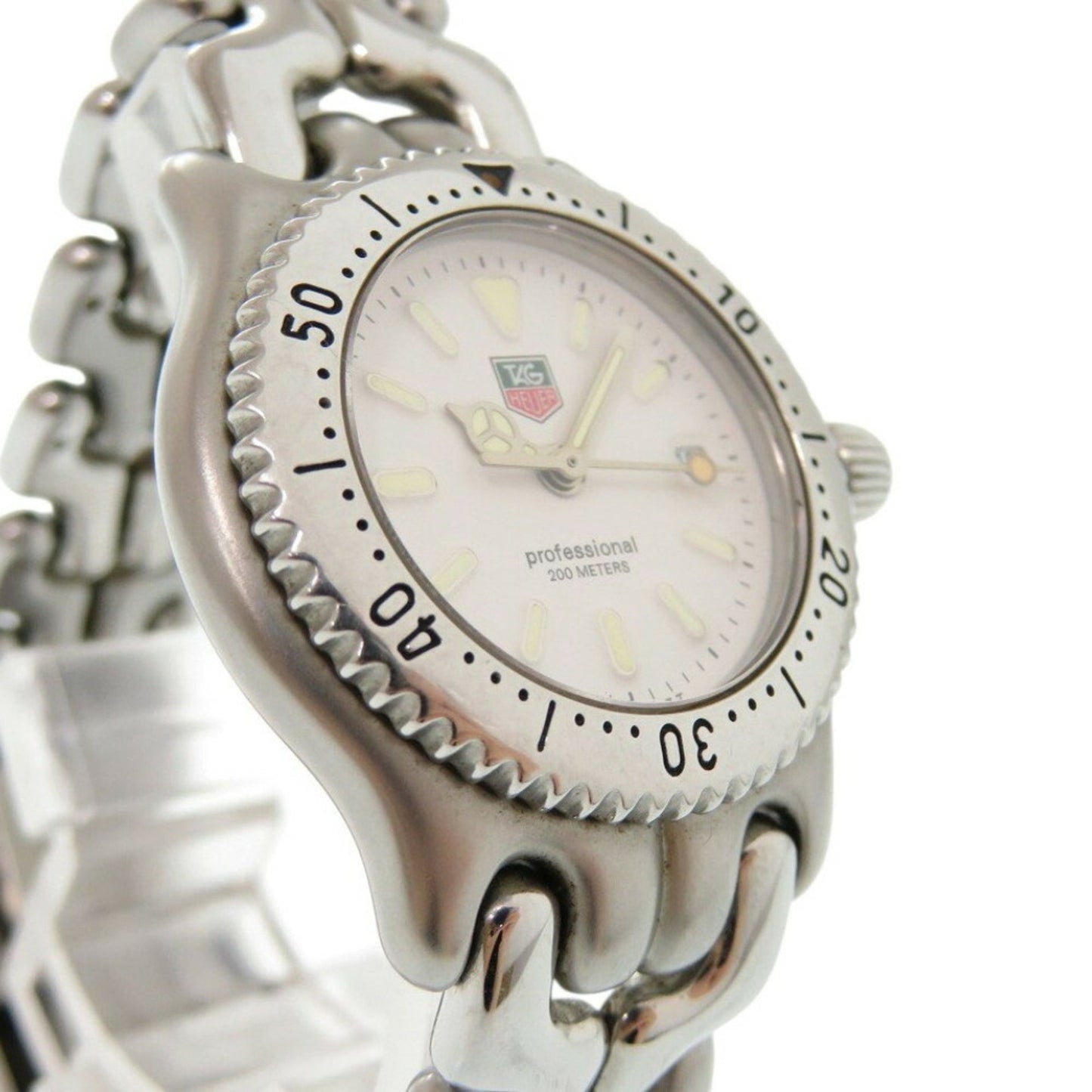 Tag Heuer Sel S99.015 Stainless Steel White Quartz Watch