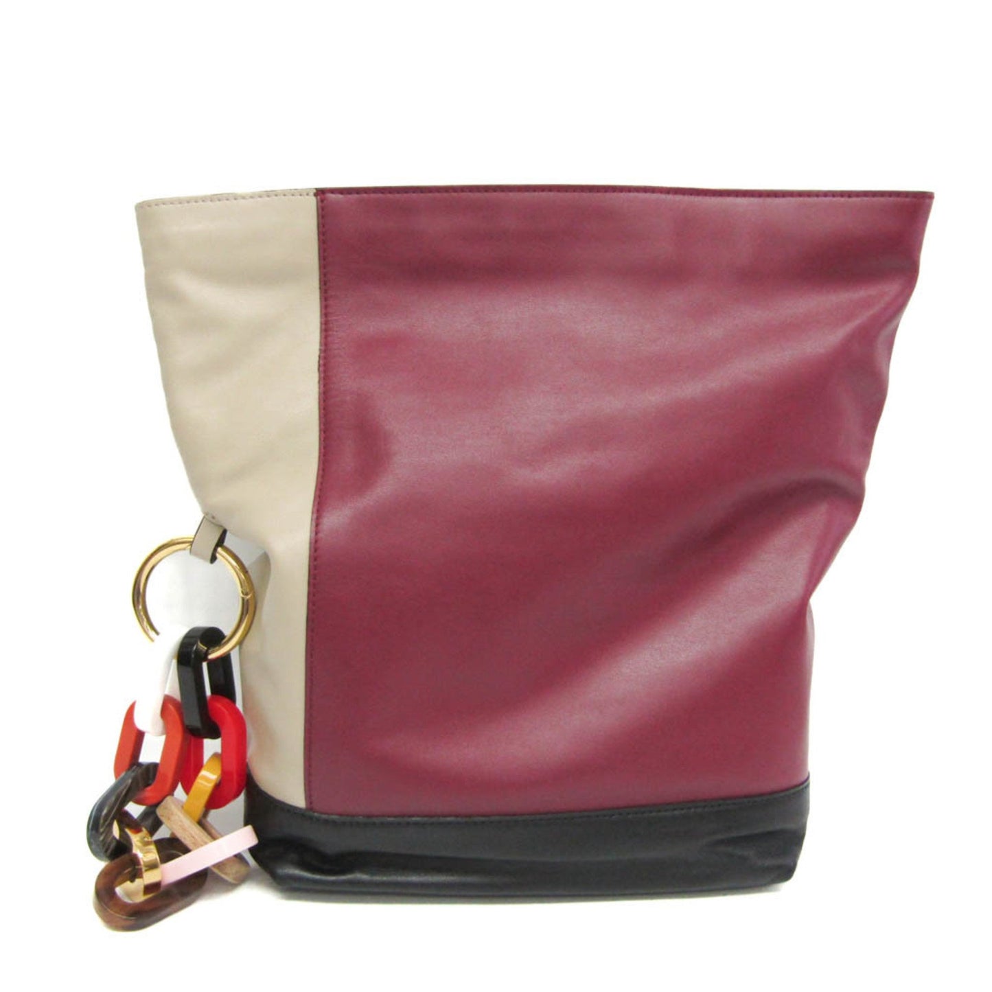 Marni Phmp0031Y0 P4092 Women'S Leather Clutch Bag Beige