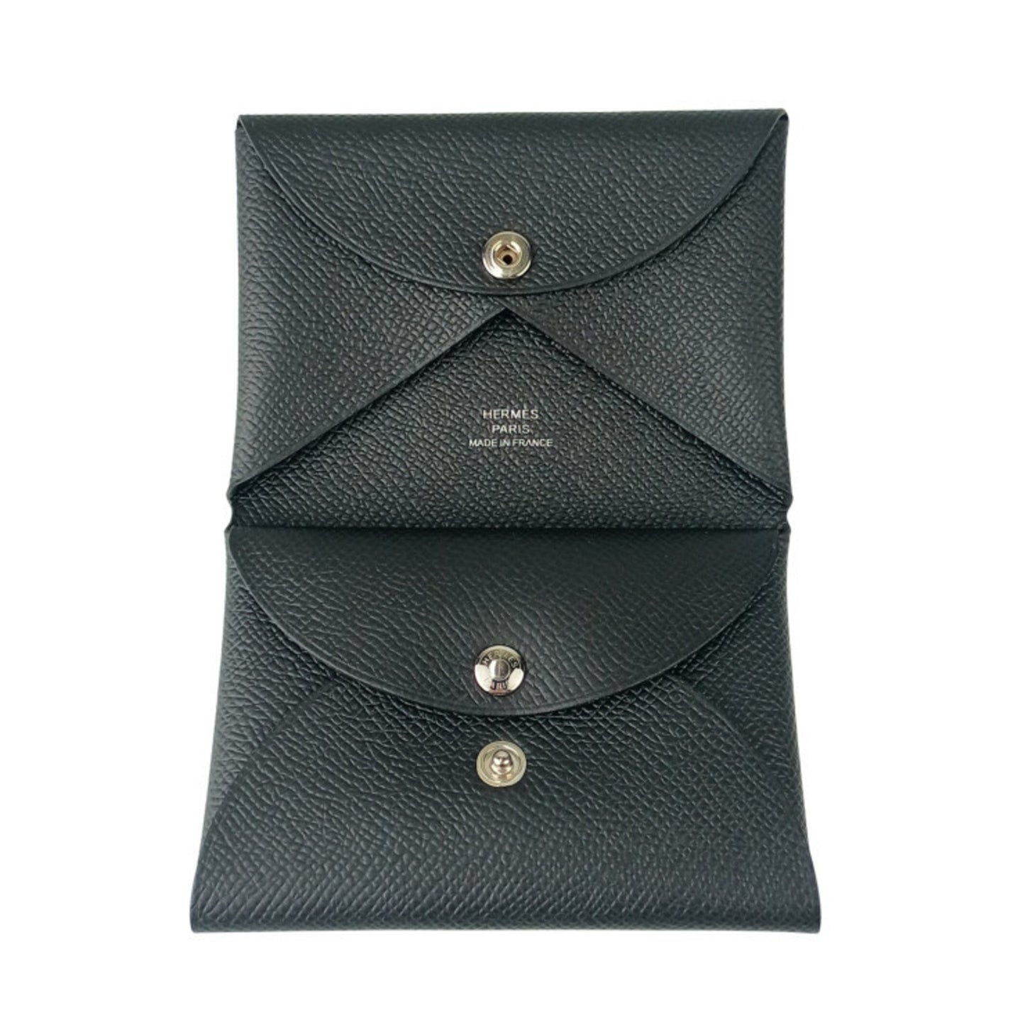 Hermes Calvi Duo Black Epson Wallet/Coin Case For Men And Women