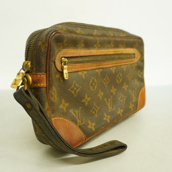 Louis Vuitton Monogram Marly Dragonne Gm Clutch Bag M51825 Brown