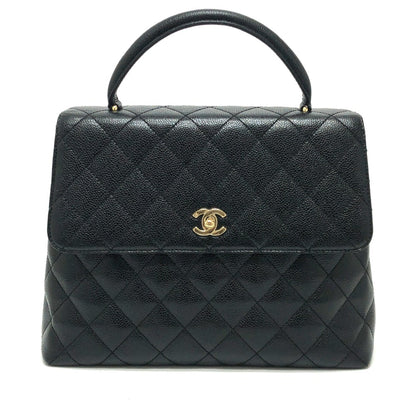 Chanel Cc Mark Cc Bag Tote Bag Hand Bag Black Goldhardware