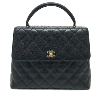 Chanel Cc Mark Cc Bag Tote Bag Hand Bag Black Goldhardware