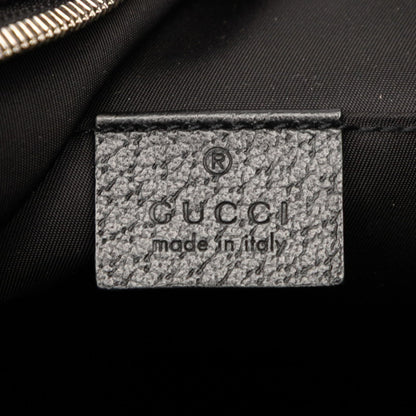 Gucci Gg Nylon Off-The-Grit Shoulder/Crossbody Bag 625858 Black Leather