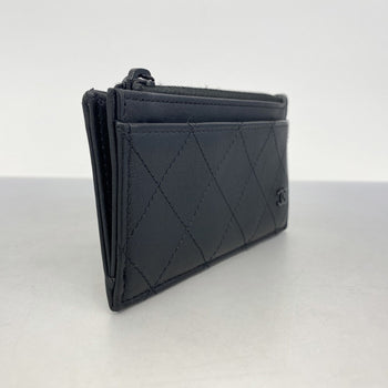 Chanel Wallet/Coin Case Matelasse Lambskin Black