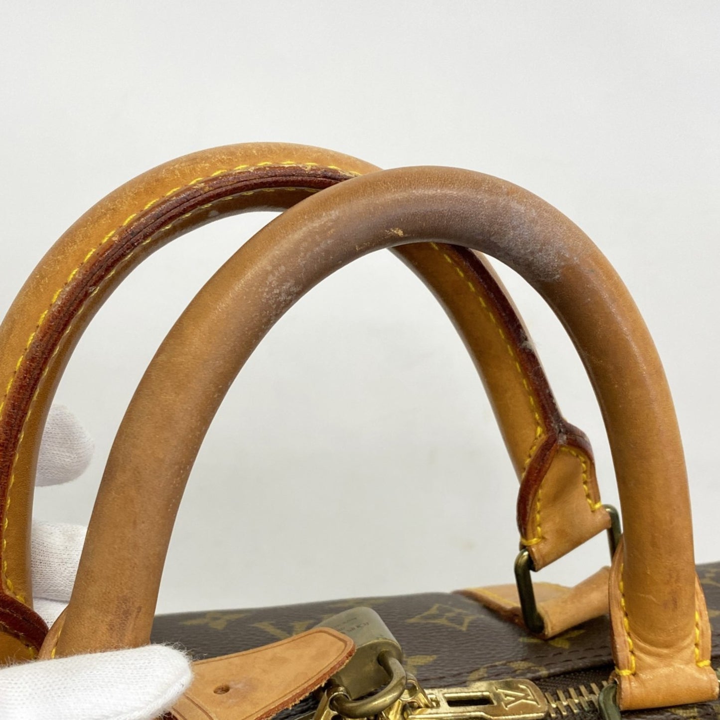 Louis Vuitton Monogram Keepall 55 Boston Bag M41424 Brown