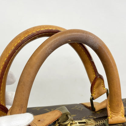 Louis Vuitton Monogram Keepall 55 Boston Bag M41424 Brown