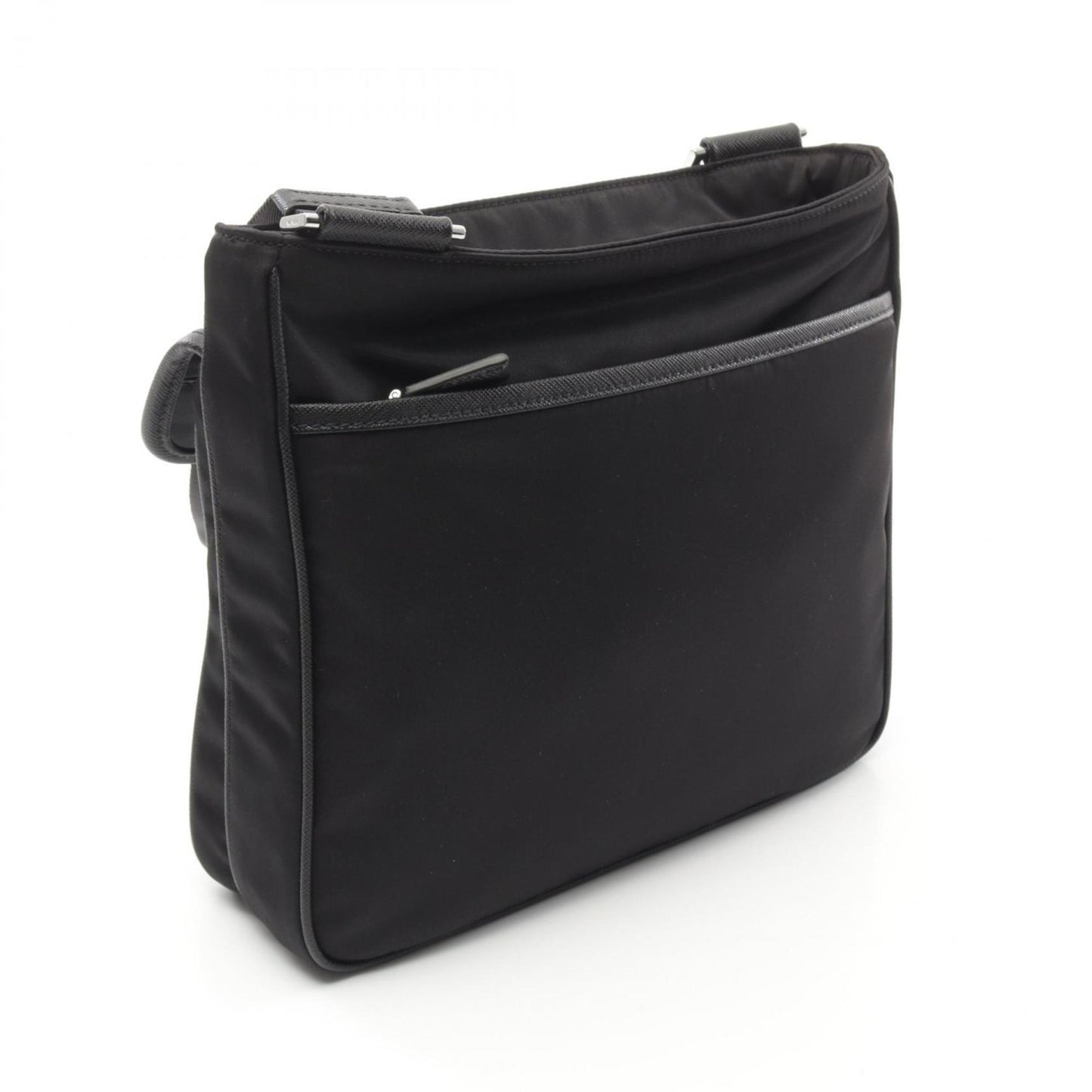 Prada Re-Nylon Tessuto+Saffiano Shoulder Bag Nylon Saffiano Leather
