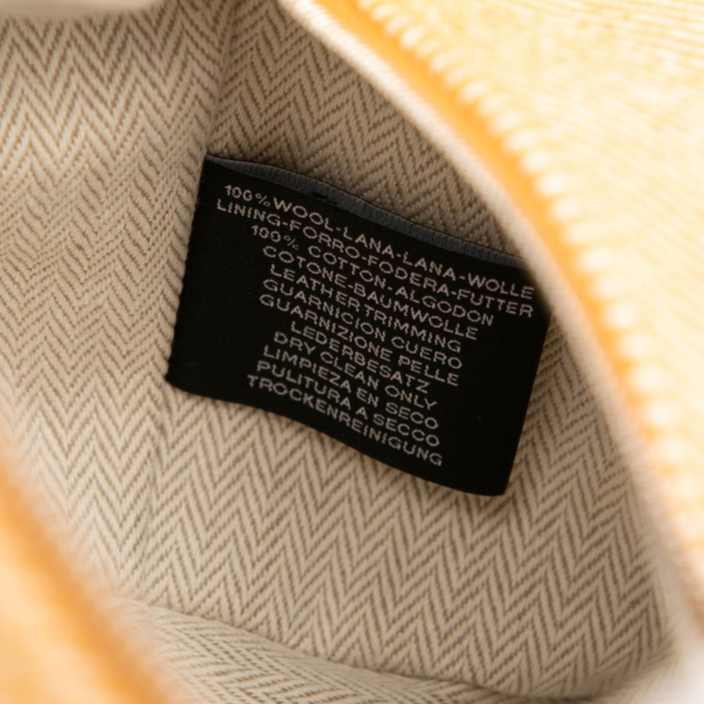 Herms Bride Black Au Carr Pm Handbag Pouch Fauve Orange Silver Hardware Cotton