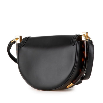 Fendi Moonlight Shoulder Bag 8Bt346 Black Brown Leather