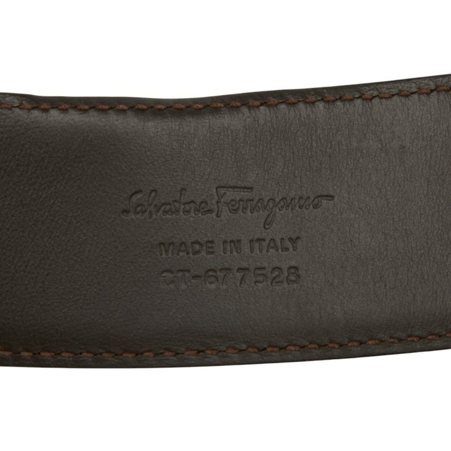 Salvatore Ferragamo Belt In White Leather