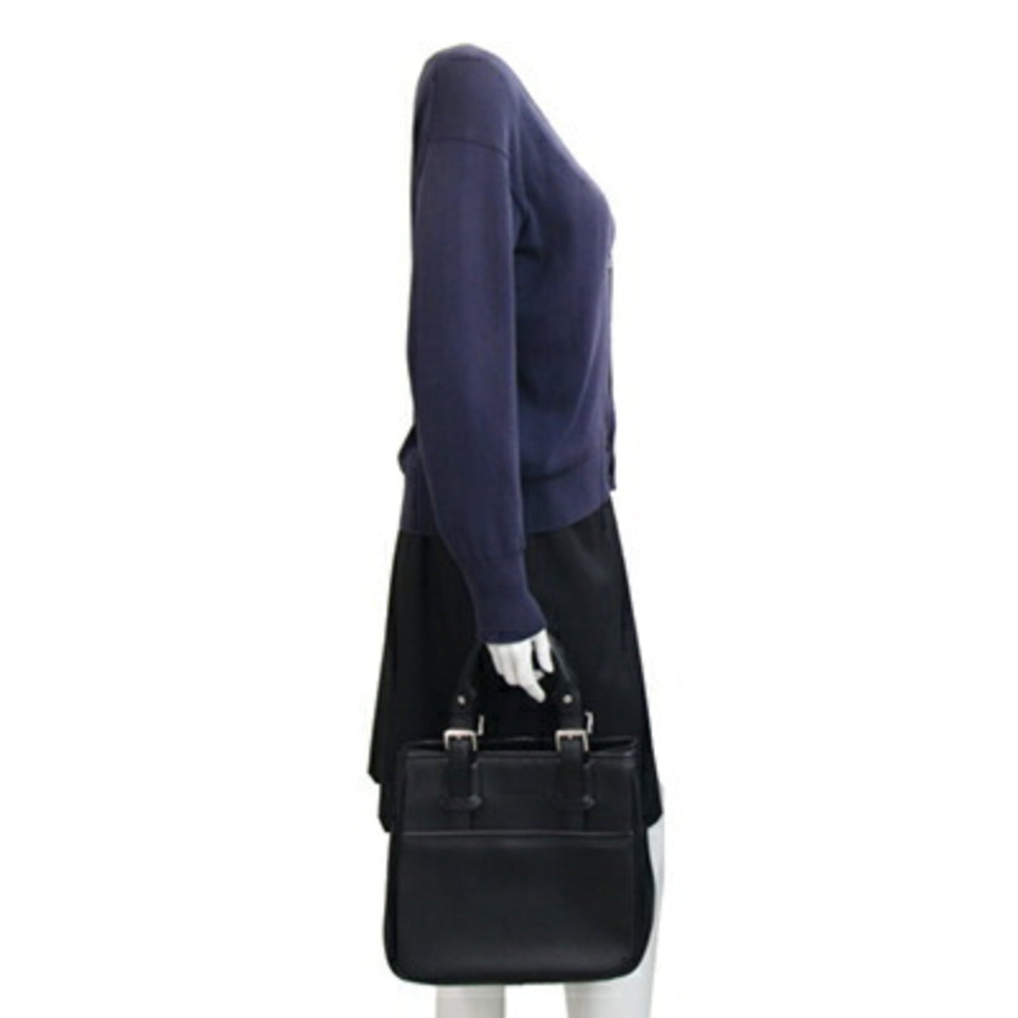 Burberry Handbag Black Leather Nova Check