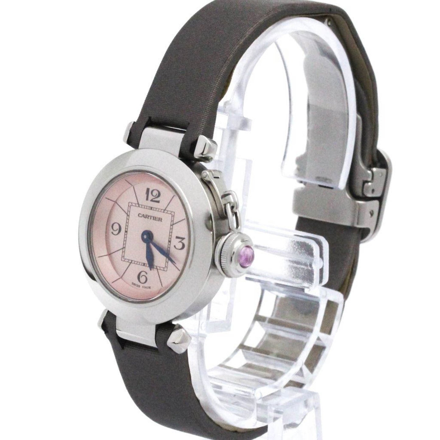 Cartier Miss Pasha Steel Leather Quartz