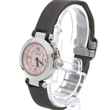 Cartier Miss Pasha Steel Leather Quartz