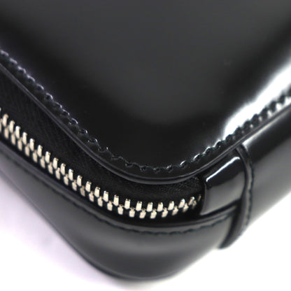 Prada 2Vh173 Brick Brushed Leather Triangle Logo Shoulder Bag