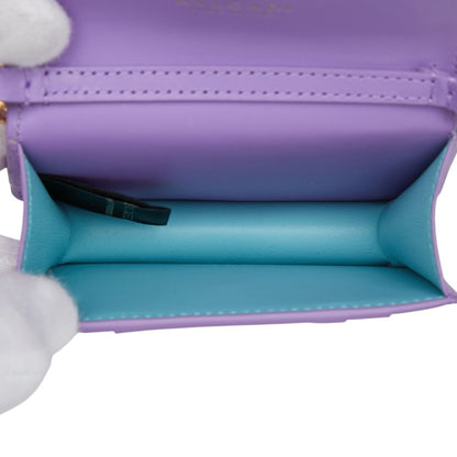 Bvlgari Serpenti Forever Business Card Case/Card Case Pouch Purple Leather