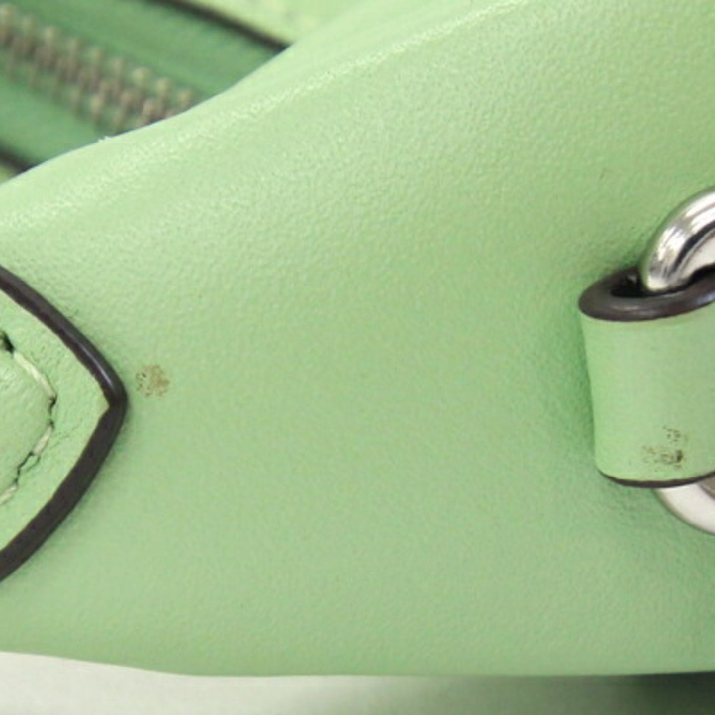Coach Johnny Cr508 Shoulder Bag In Light Green Leather.