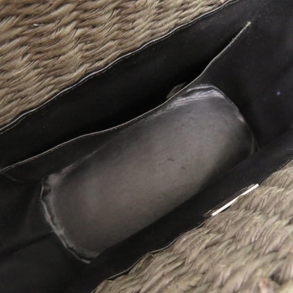 Chanel Straw Gray Basket Bag Handbag 1538 Chanel