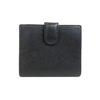 Chanel Bifold Wallet Coco Mark Leather Black