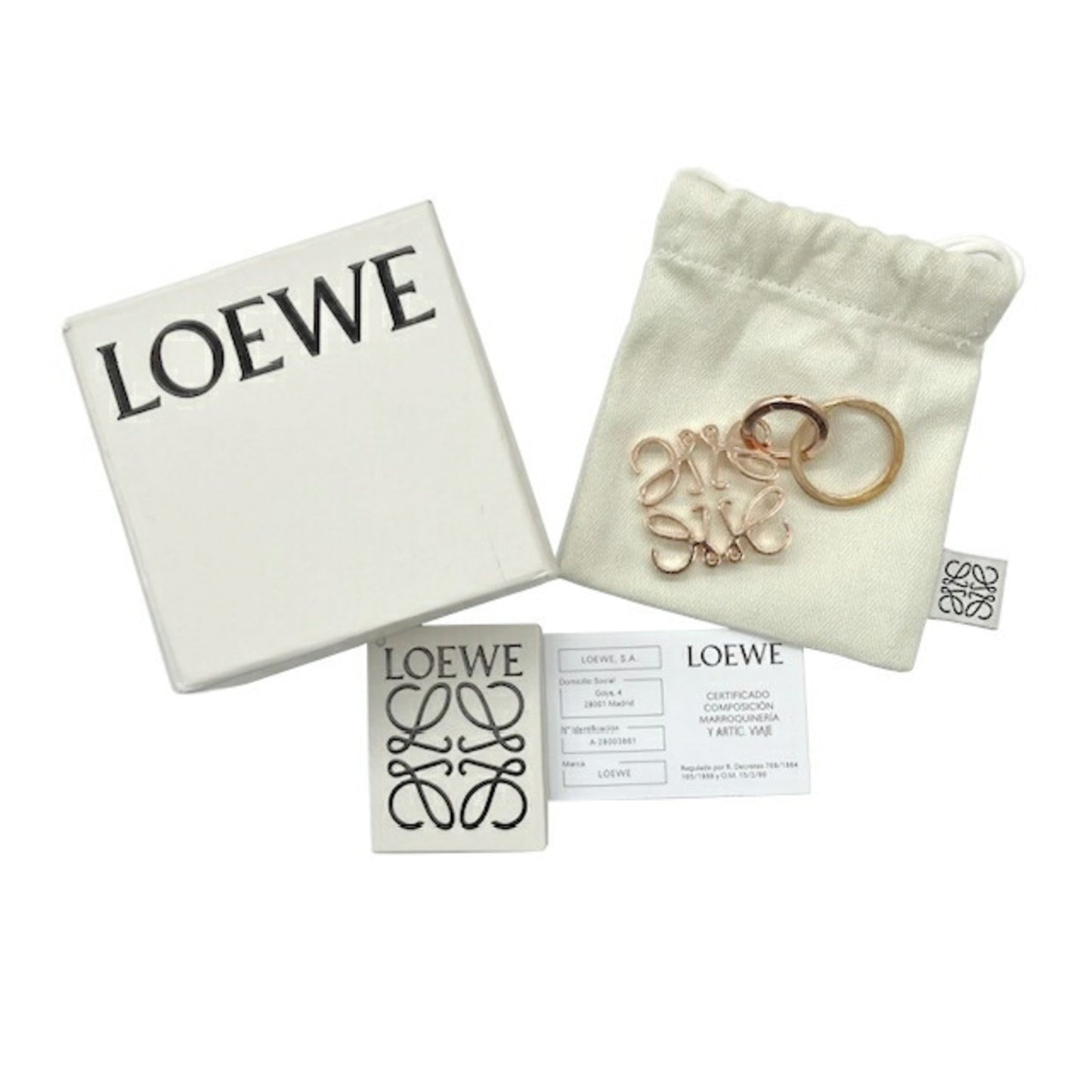 Loewe Anagram Ring Rose Gold 111.29.203