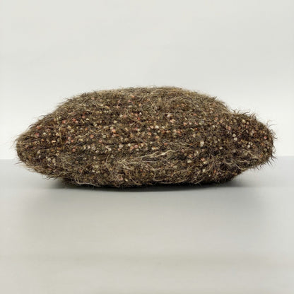 Salvatore Ferragamo Gancini Mohair Brown Handbag