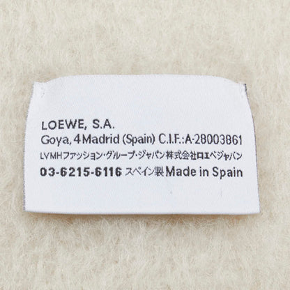 Loewe Anagram Scarf In White Wool