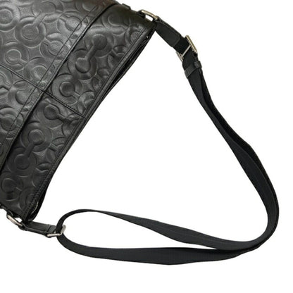Coach Shoulder Bag 70248 Black Leather