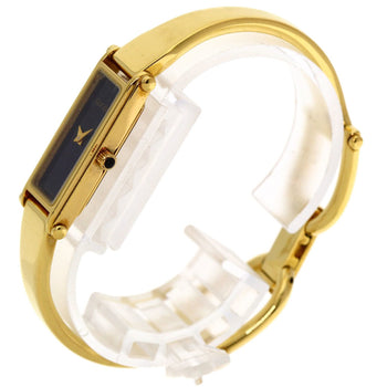 Gucci 1500L Square Face Watch Gp/Gp