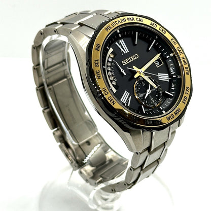 Seiko 8B54-Obgo/Saga186 Brightz Solar Quartz Date Watch