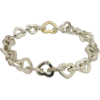 Tiffany Heart Link 18K Yellow Gold/Silver 925 Bracelet 1075 Tiffany & Co.