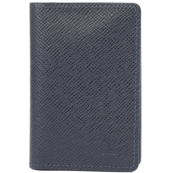Louis Vuitton Card Case Organizer De Poche M30535 Taiga Blue Marine