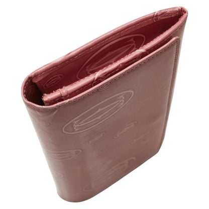 Cartier Happy Birthday Long Wallet Pink Enamel