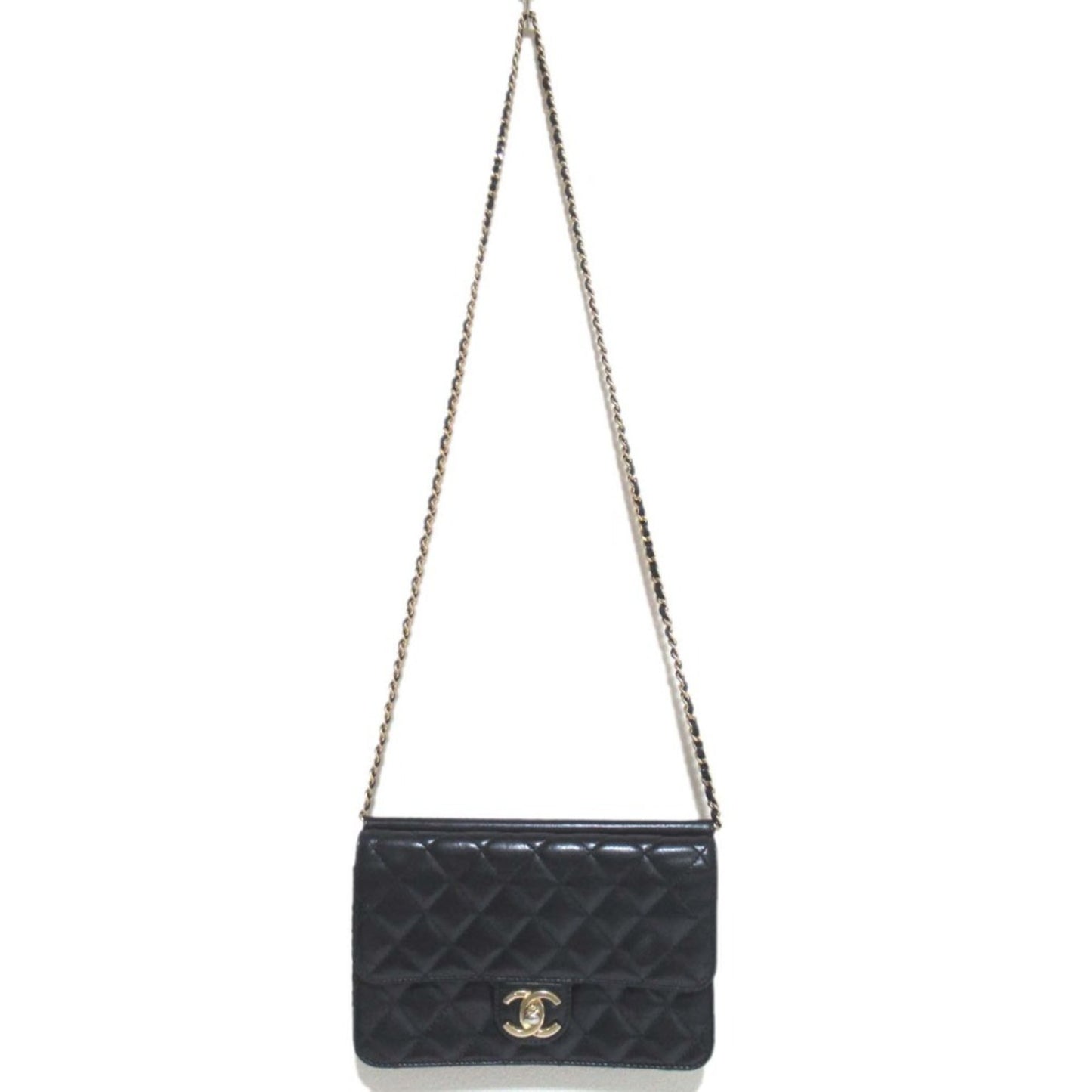 Chanel Matelasse Coco Mark Turnlock Chain Shoulder Bag