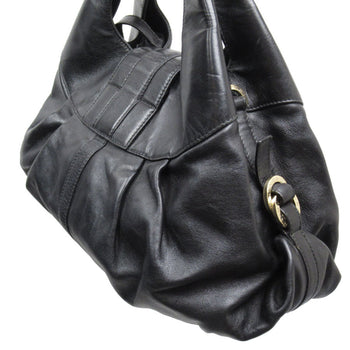 Bvlgari Handbag Leather Black