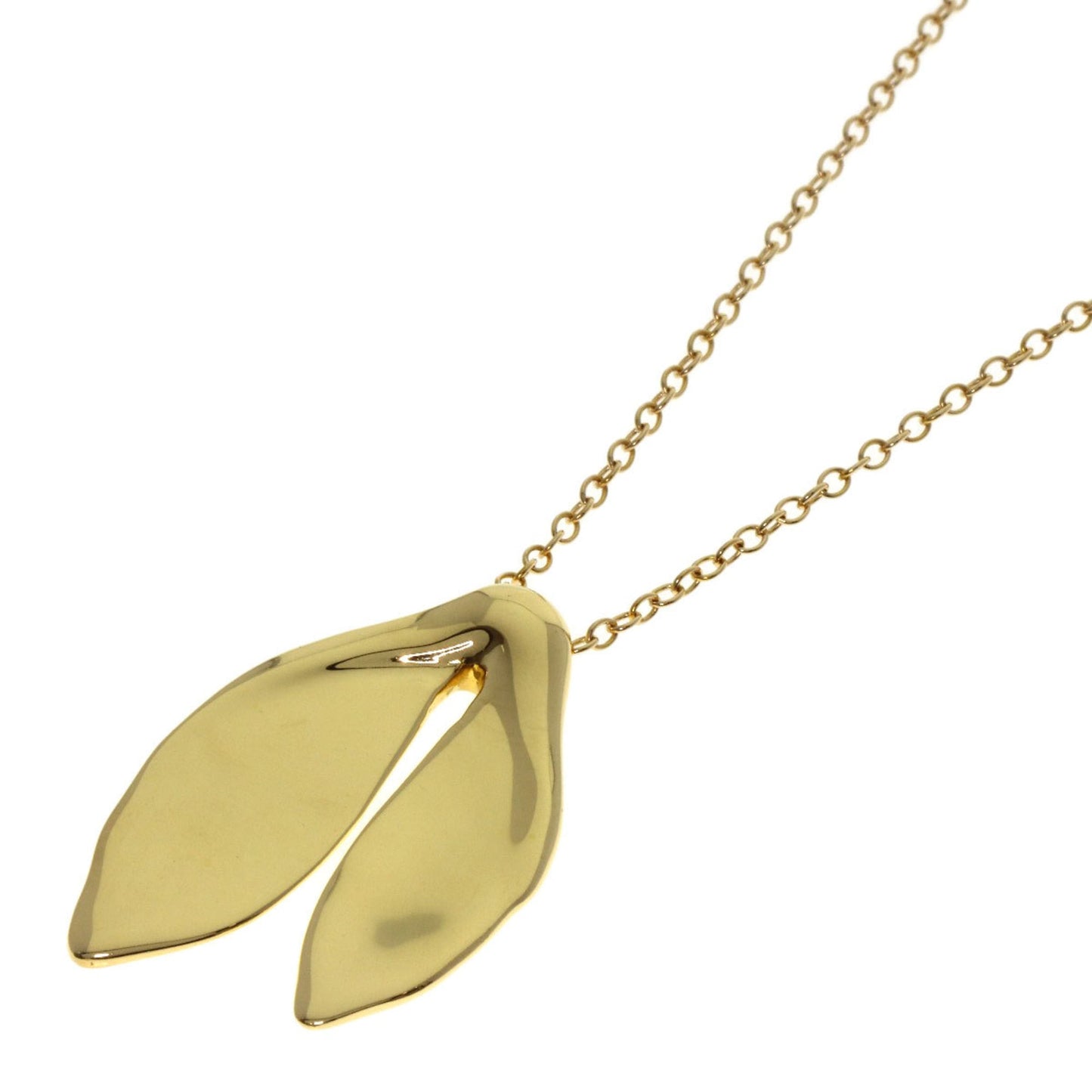Tiffany & Co. Whale Tail Necklace In 18K Yellow Gold