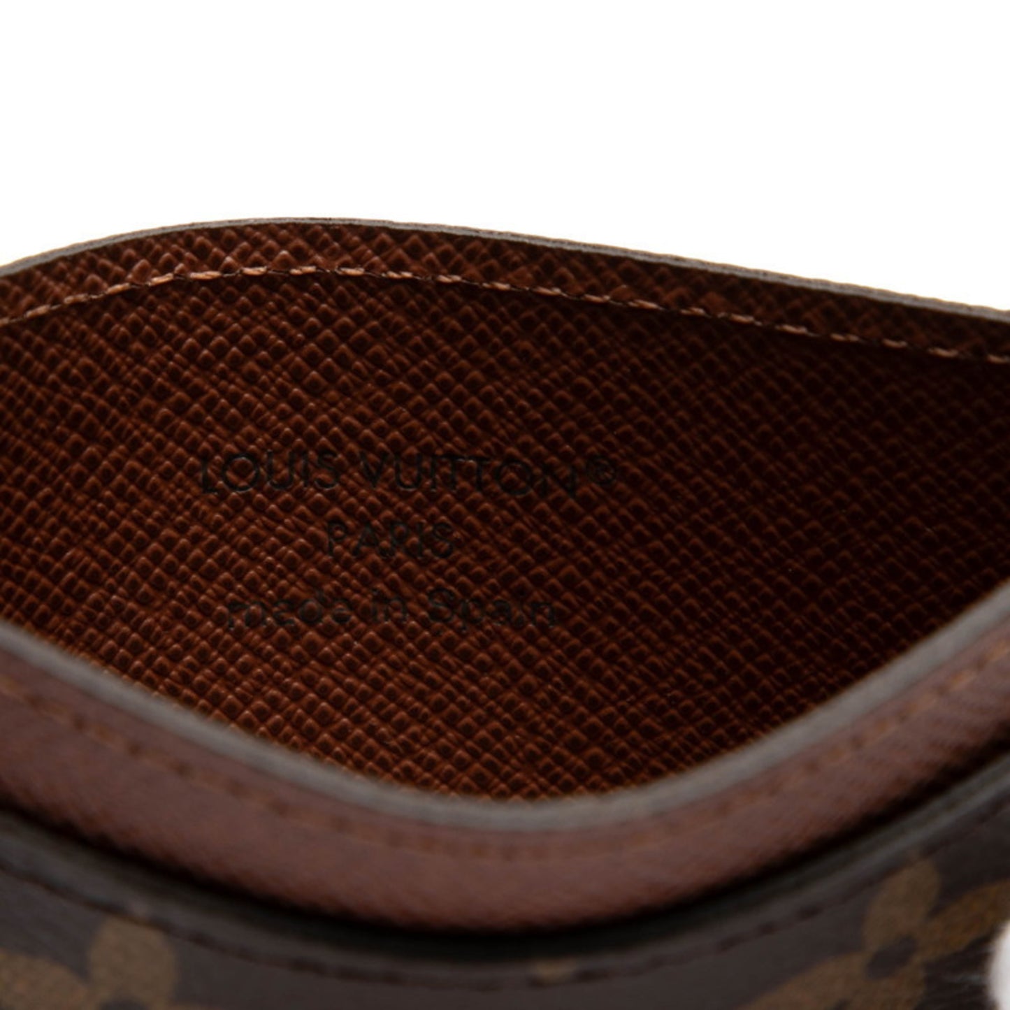 Louis Vuitton Monogram Porte Carte Sample Business Card Case/Card Case/Pass Case M61733 Brown