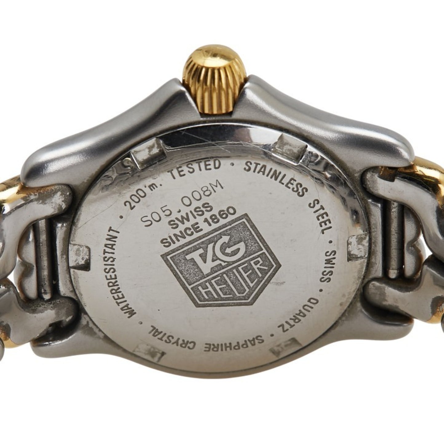 Tag Heuer Sel Watch S05.008M Quartz Beige Dial Stainless Steel Plated