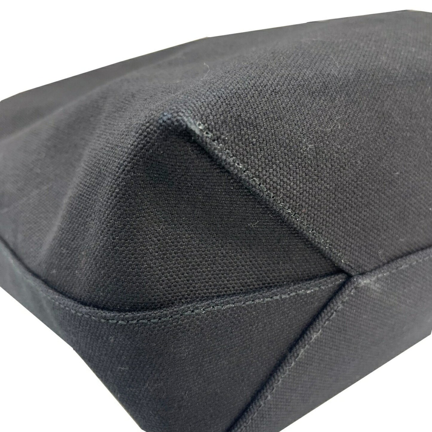 Bally Tote Bag Canvas Leather 2-Way Shoulder Handbag Black